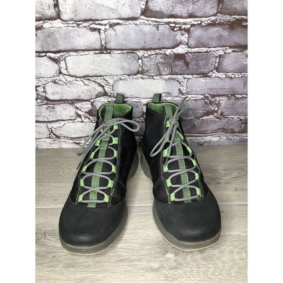 Chaco Tedinho Bulloo Black Canvas Green Lace Up Hiking Boots Men Sz 11M US/44EU - Picture 10 of 16